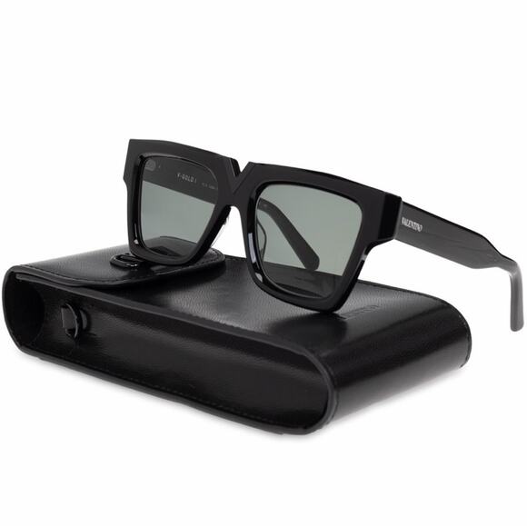 New! Valentino V GOLD I VLS 162A, Chic Black Sunglasses, Authentic main image 10